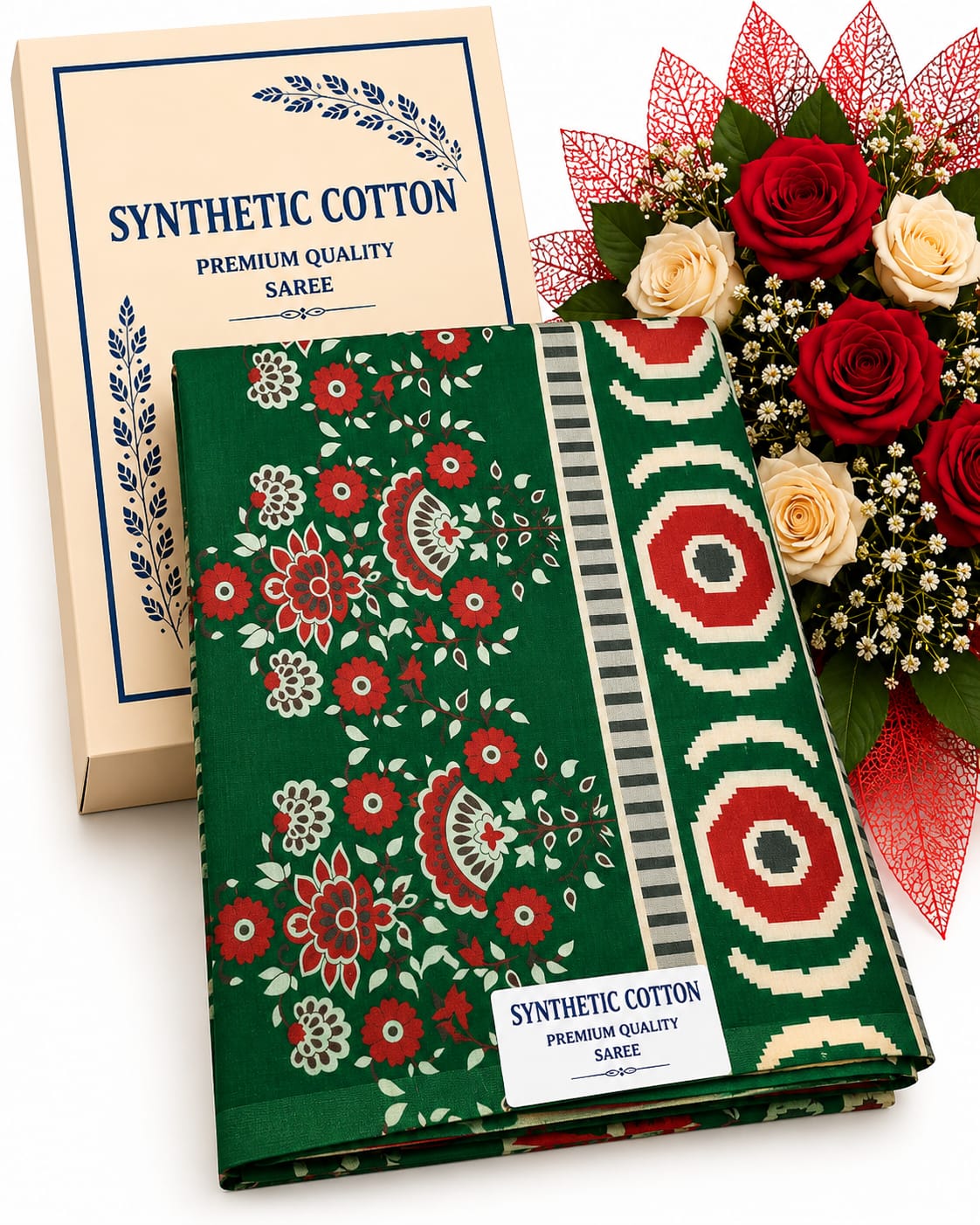 Synthetic Cotton -green -4