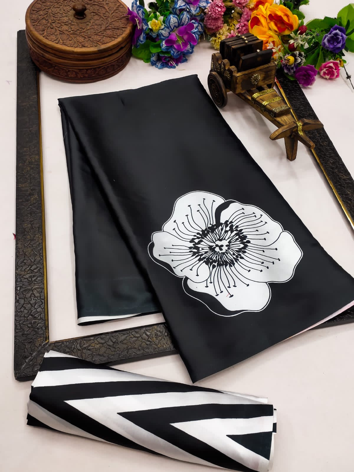 Gajji Modal silk- Black