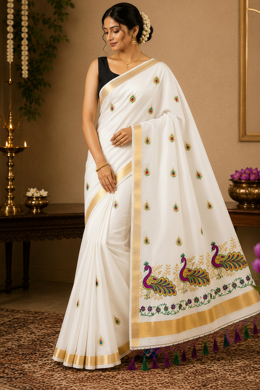 Kerala Cotton Velora Mayuri -4🌼 ONAM SPECIAL 🌼 EXTRA 35%