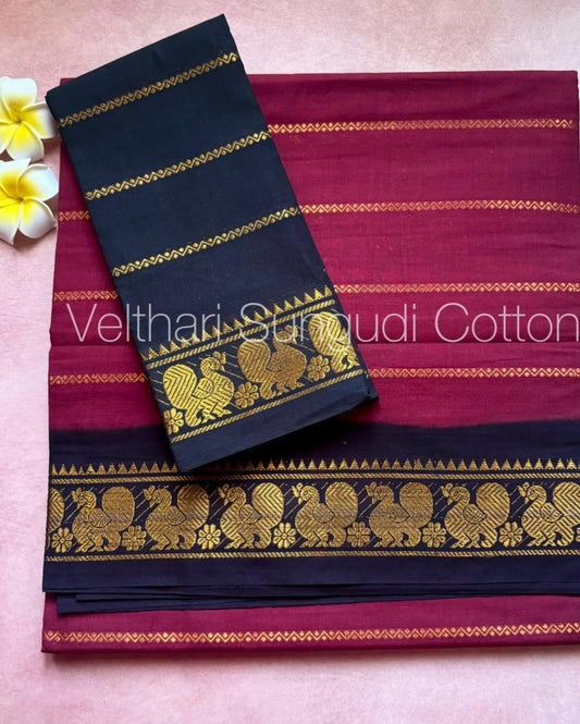 Veltheri sugudi cotton sarees