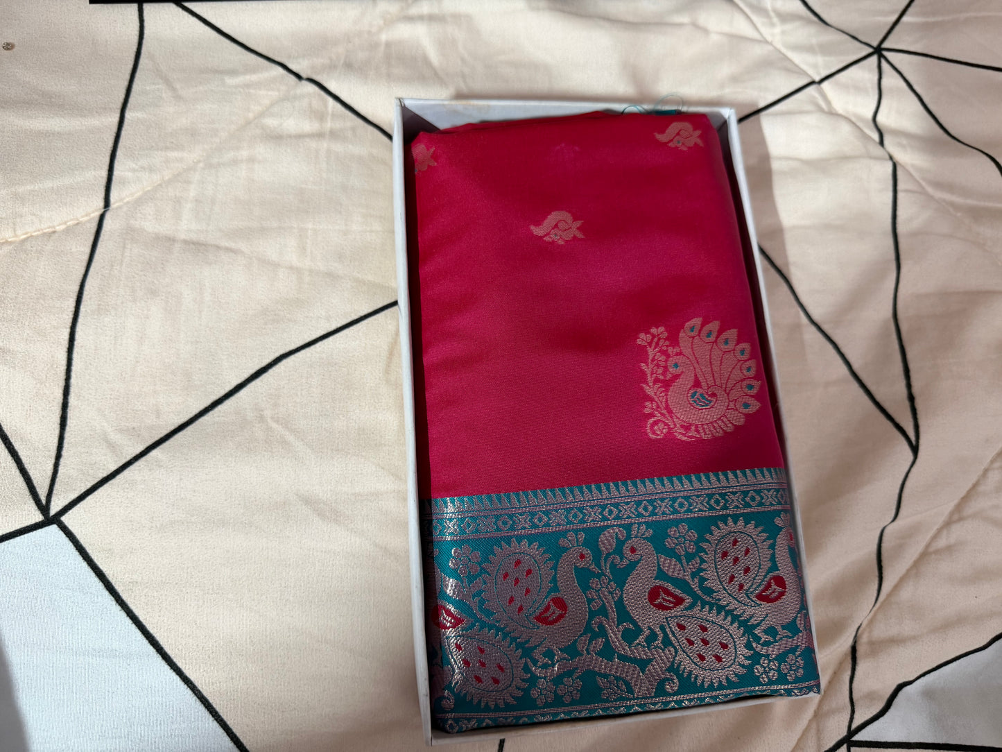 “Peshwai silk sarees are inspired by Maharashtra’s royal Peshwa tradition ❤️”- Pink color