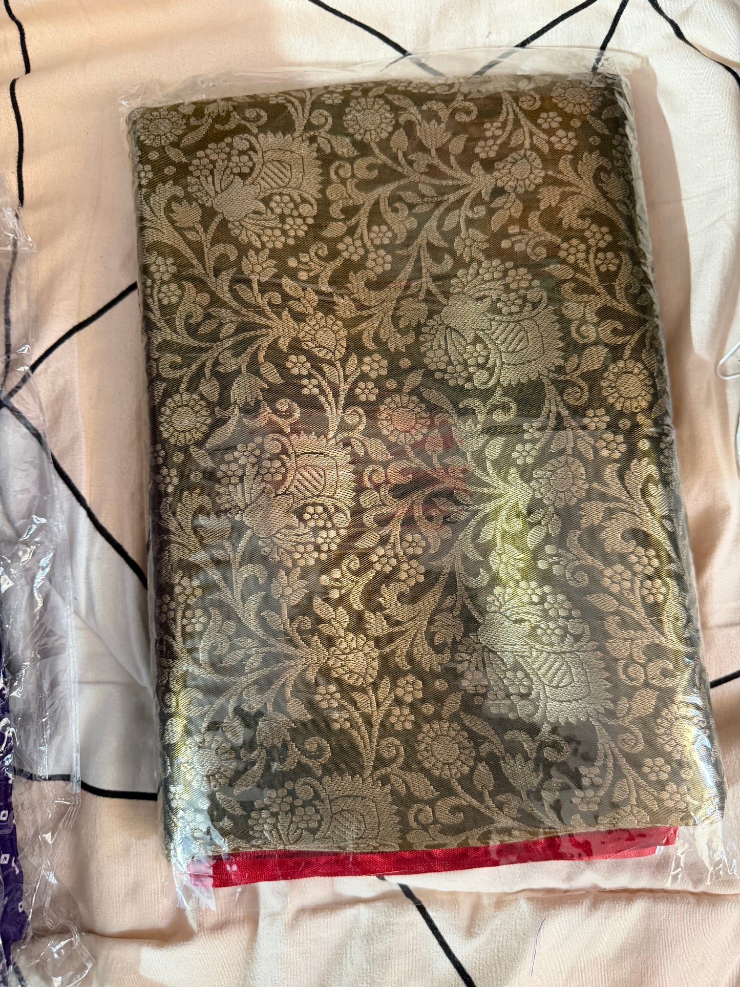 1 gram Gold Saree -Green
