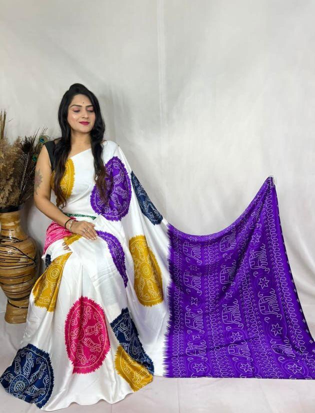 Gajji Modal silk- purple