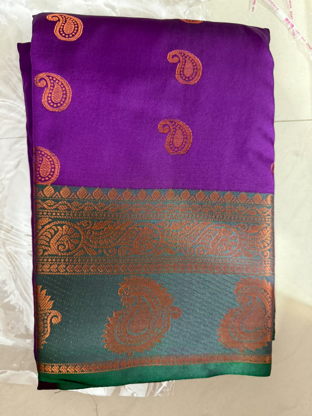 Viscose soft Silk Saree -8 -mango buttas