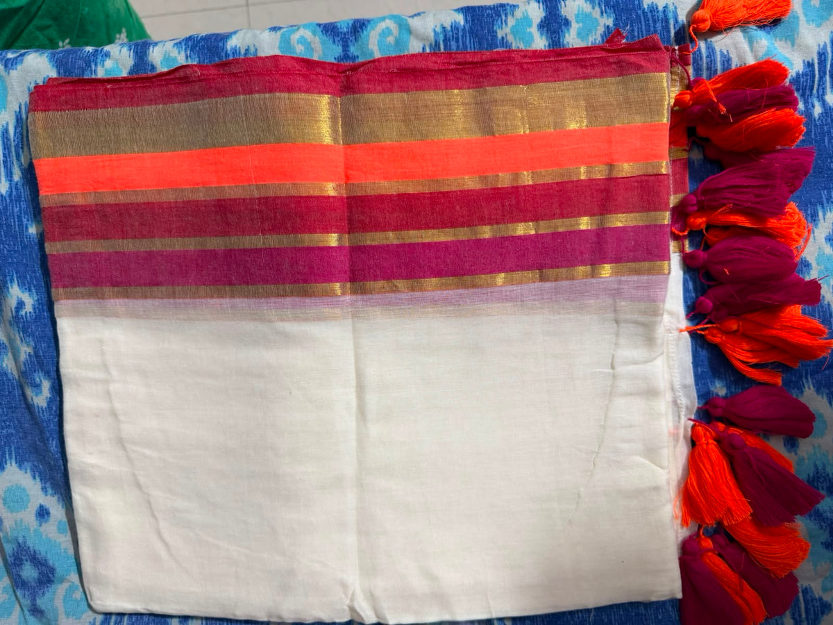Onam special saree Mulcotton ~12
