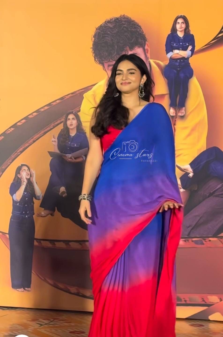 Celebrity inspired saree -chiffon saree