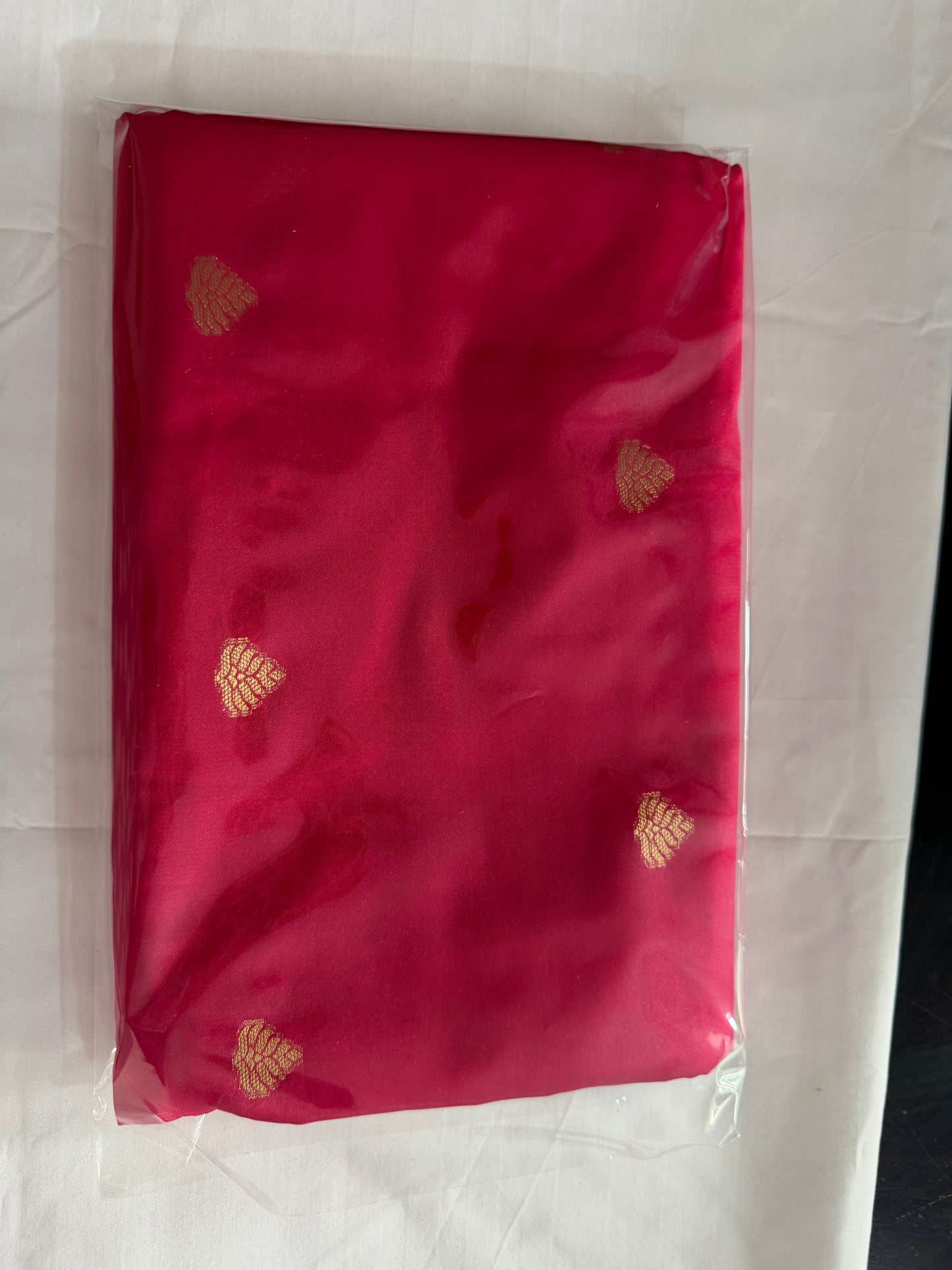 Mysore semi soft silk saree with peacock design -2  Pink shade very soft silk with small buttes.