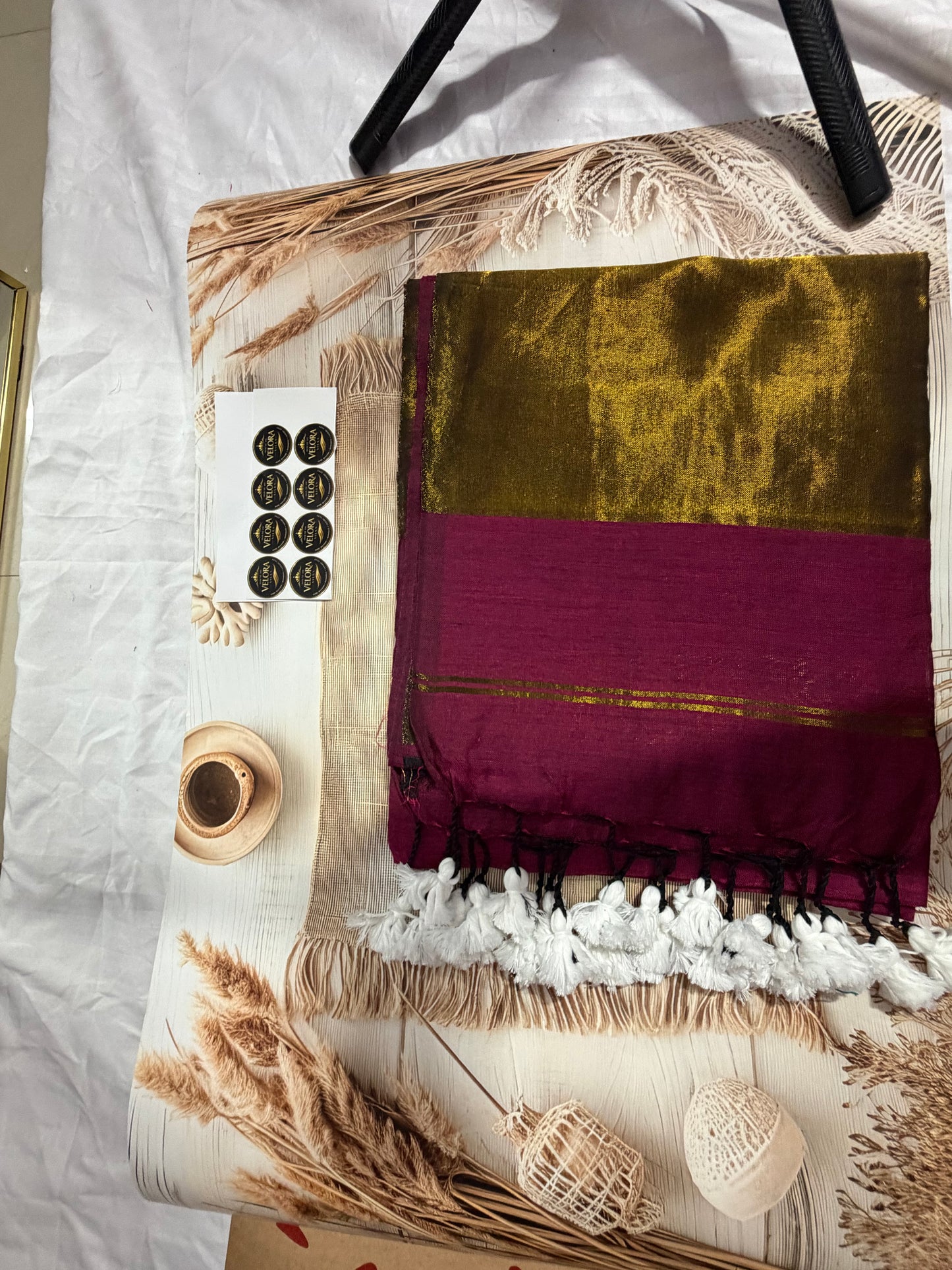 Celebrity inspired Kadhi cotton saree