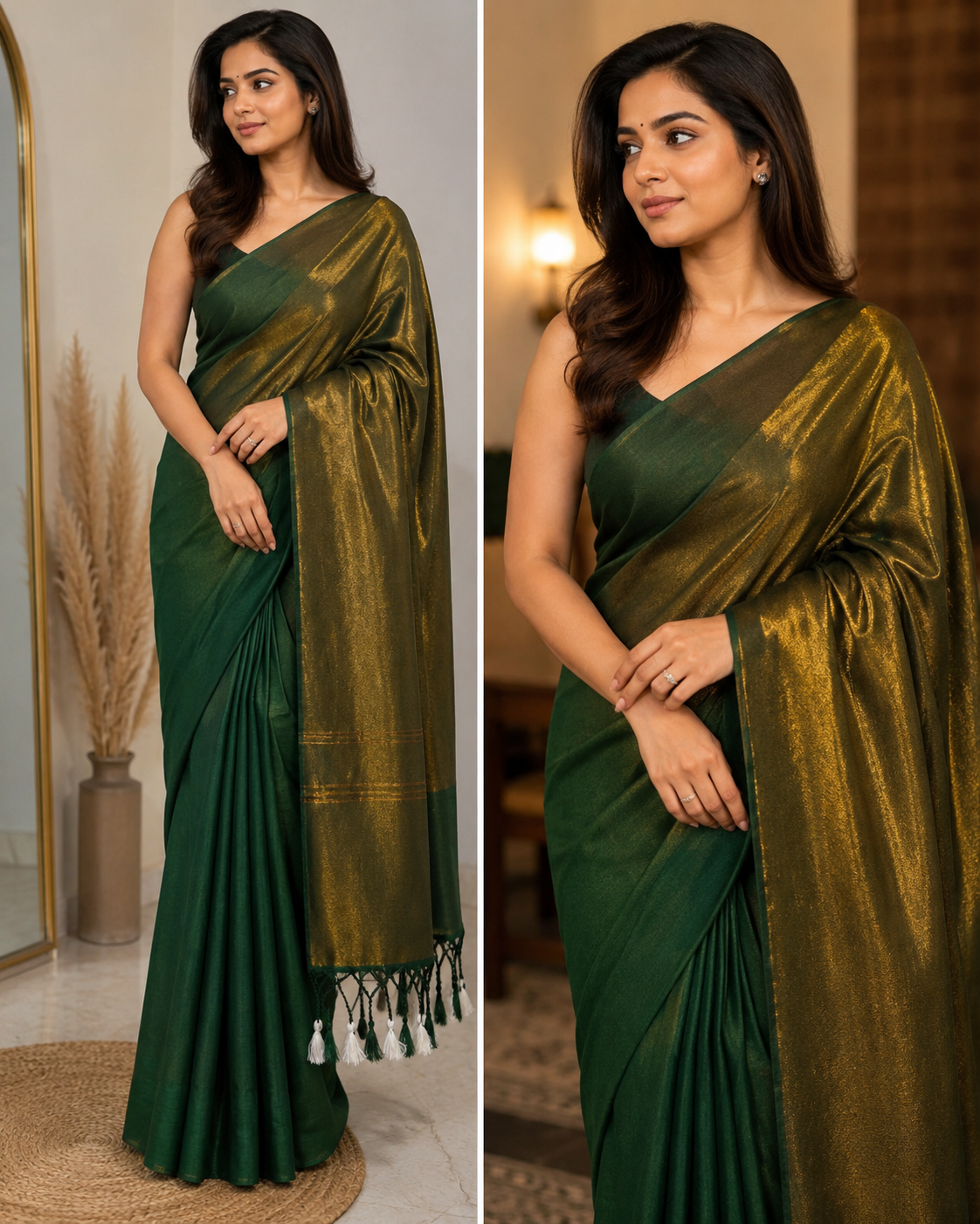 Celebrity inspired Kadhi cotton saree