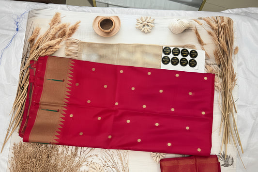 Designer Brocade All-Over Semi Silk Paithani Saree