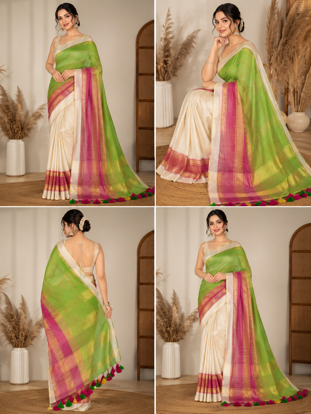 Mul Cotton soft saree  white
