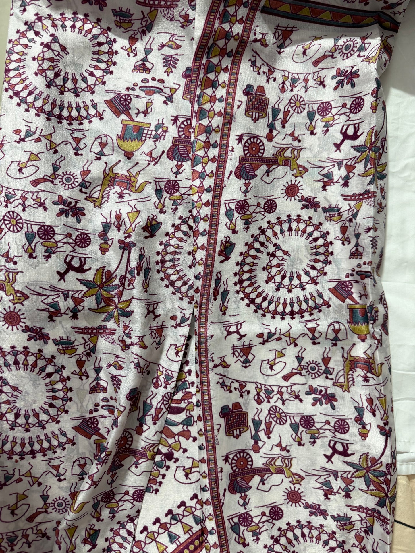 Kalamkari Dola Print saree Design - 2