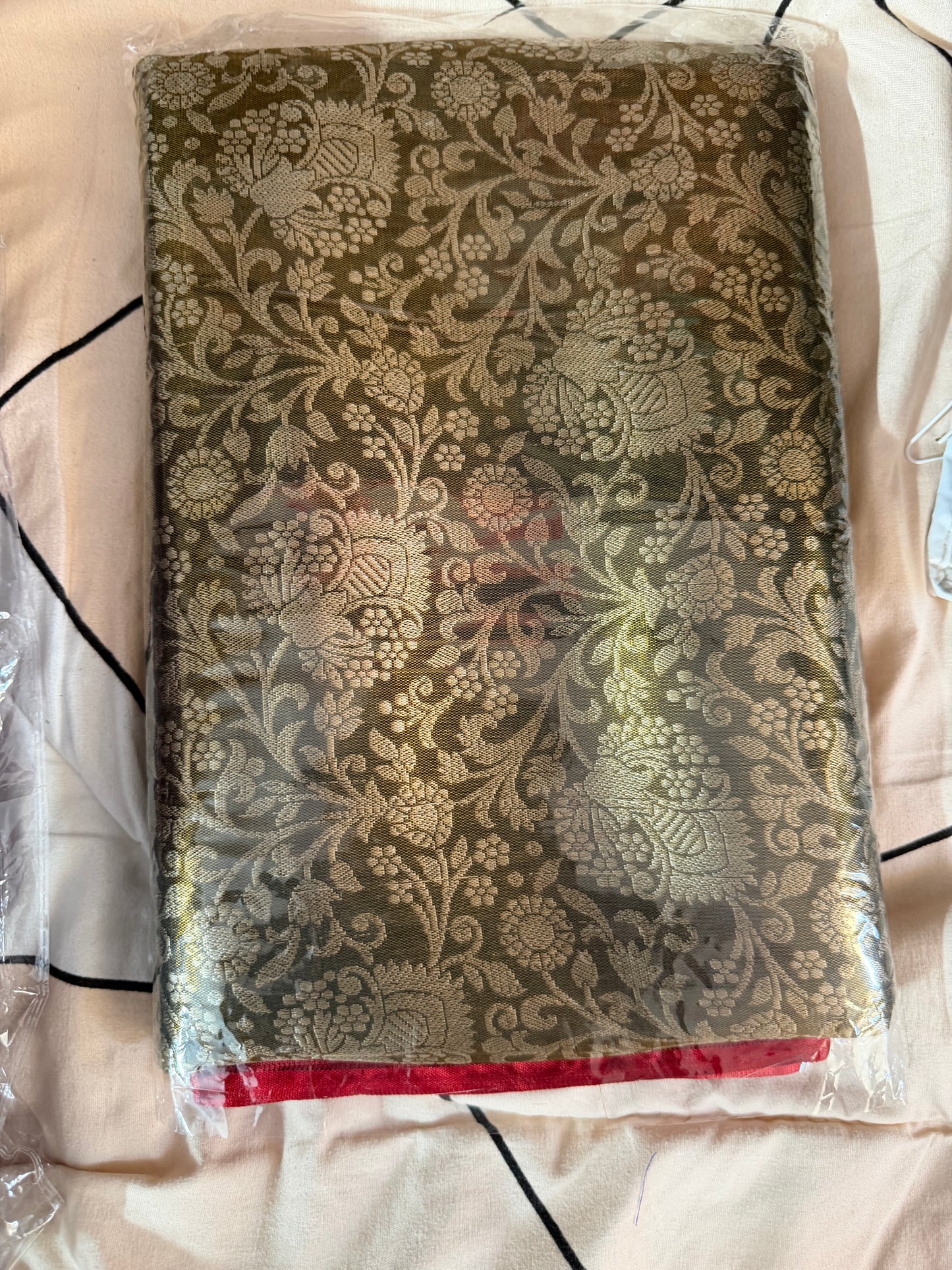 1 gram Gold Saree -Green