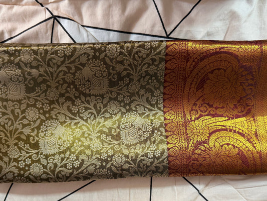 1 gram Gold Saree -Green