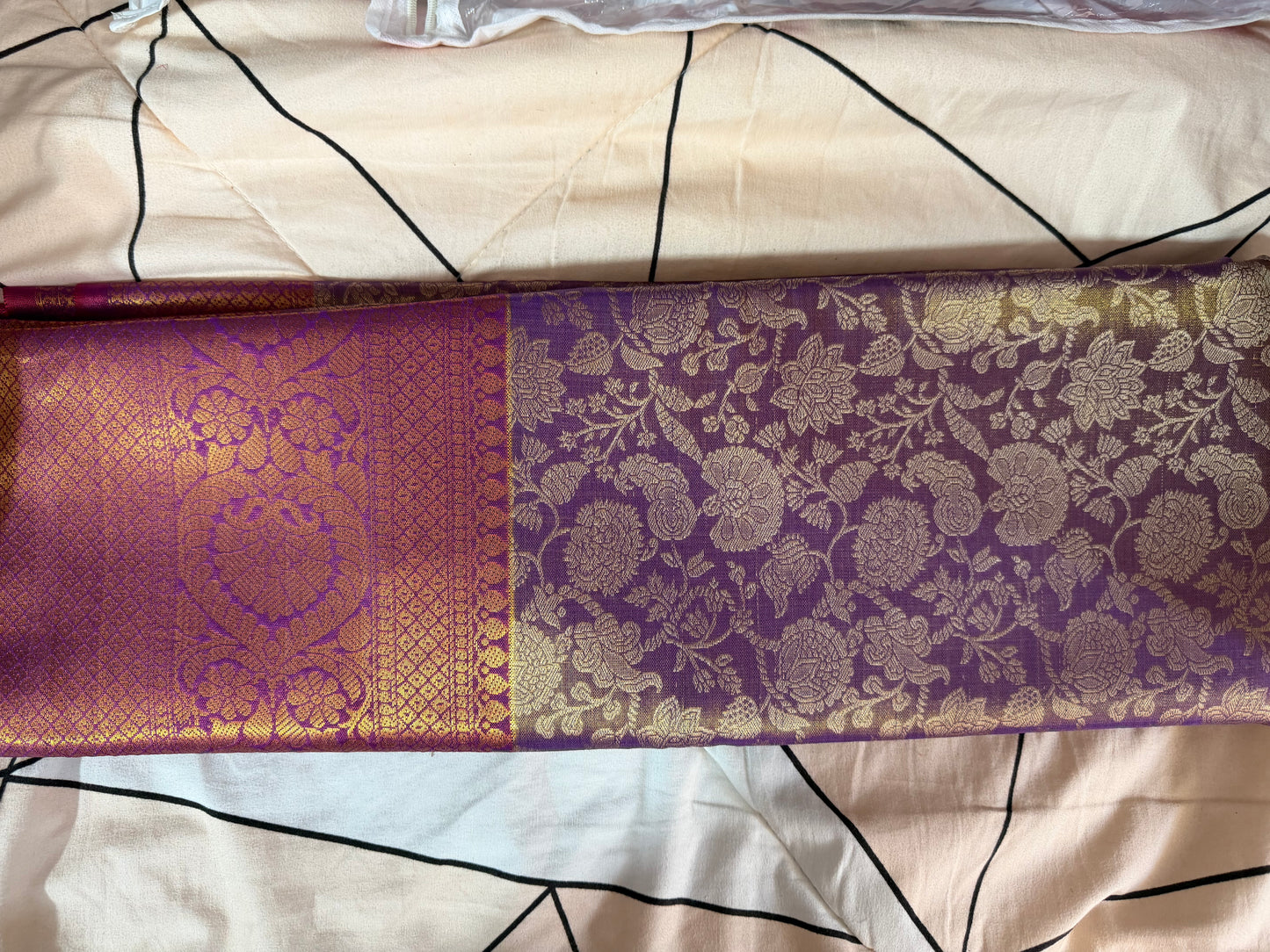 1 gram Gold Saree -blue