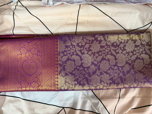 1 gram Gold Saree -blue