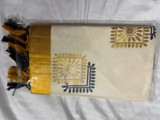 Kerala Cotton with square shape