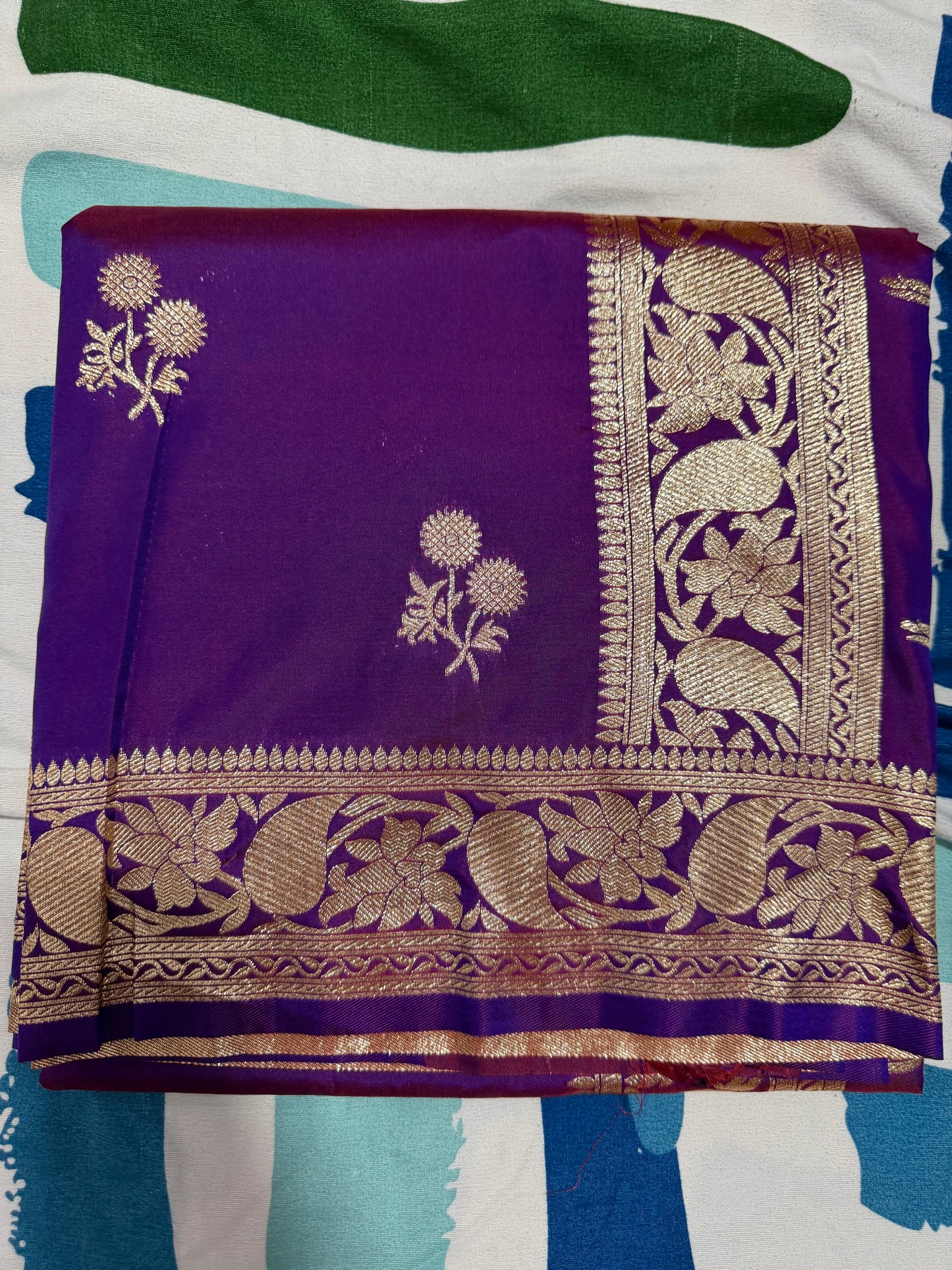 “Peshwai silk sarees are inspired by Maharashtra’s royal Peshwa tradition ❤️”- shinny purple