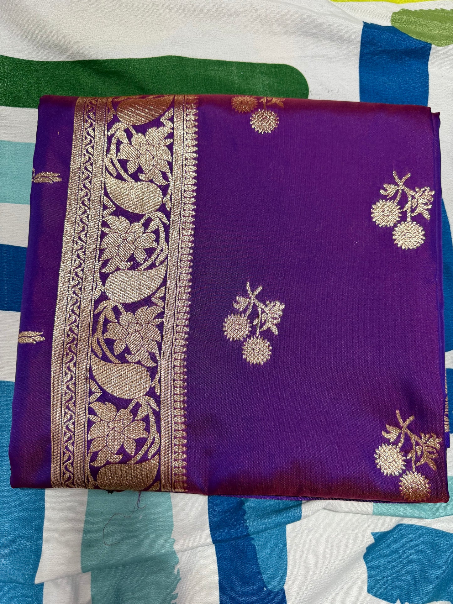 “Peshwai silk sarees are inspired by Maharashtra’s royal Peshwa tradition ❤️”- shinny purple