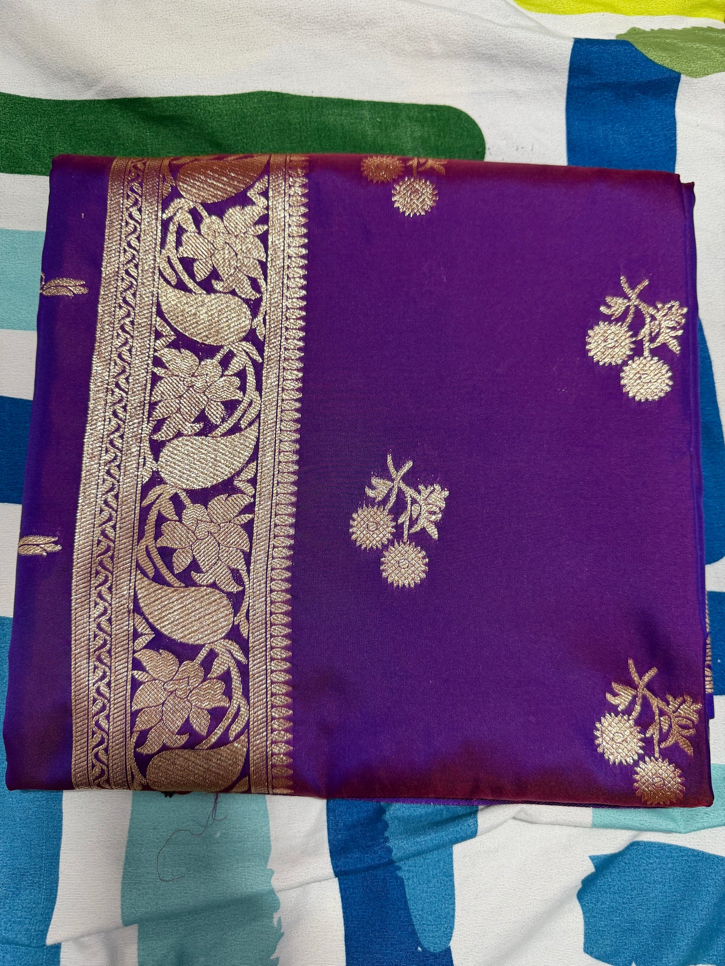 “Peshwai silk sarees are inspired by Maharashtra’s royal Peshwa tradition ❤️”- shinny purple