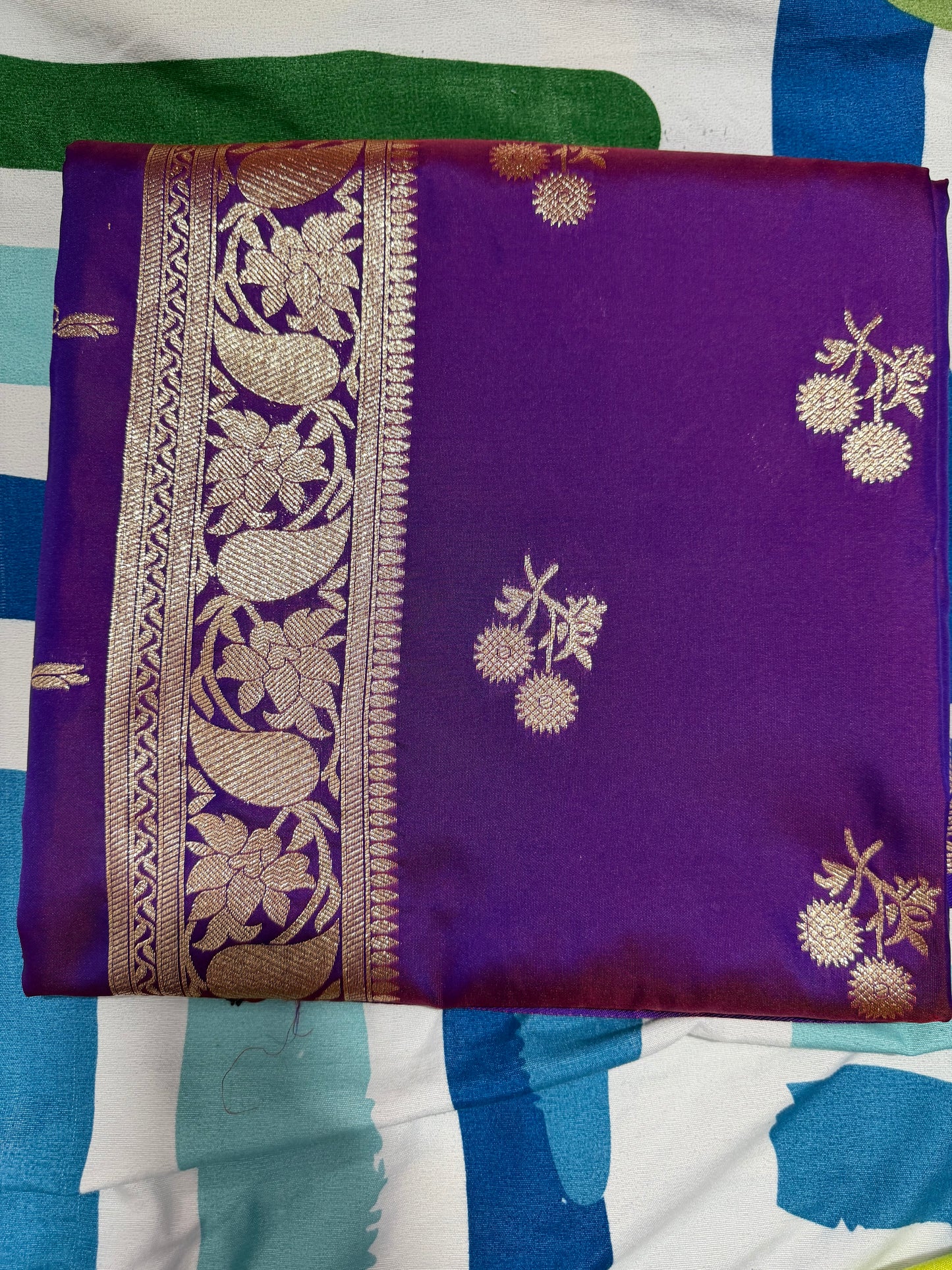 “Peshwai silk sarees are inspired by Maharashtra’s royal Peshwa tradition ❤️”- shinny purple