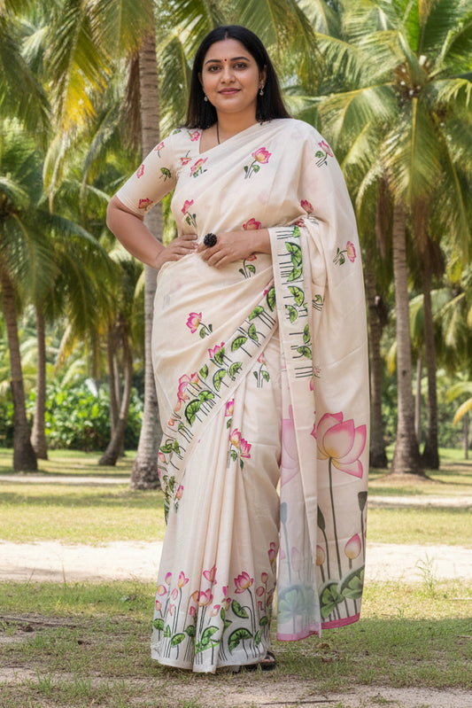 Onam special Kerala saree - Thamara -digital print🌼