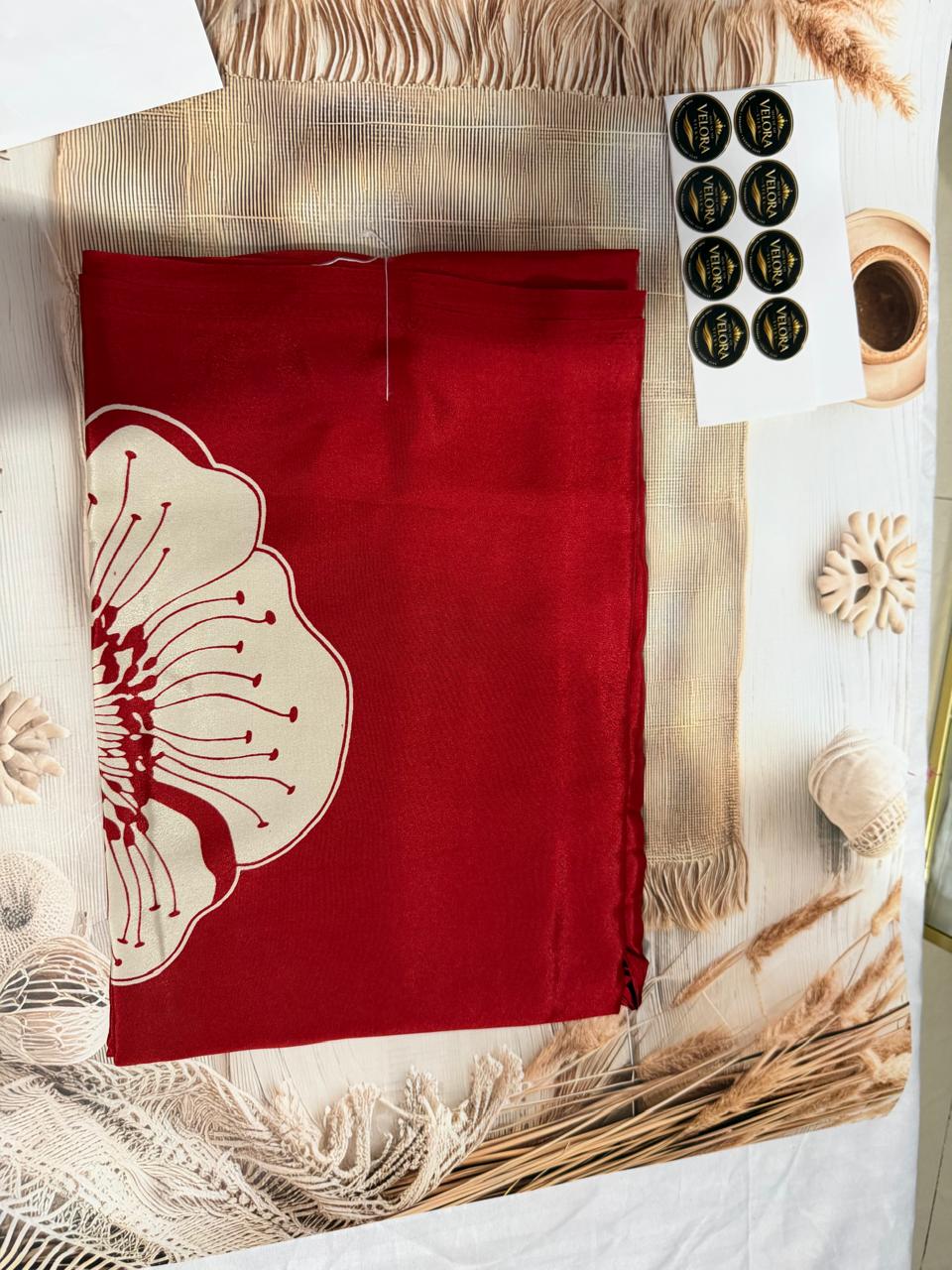 Gajji Modal silk- Red
