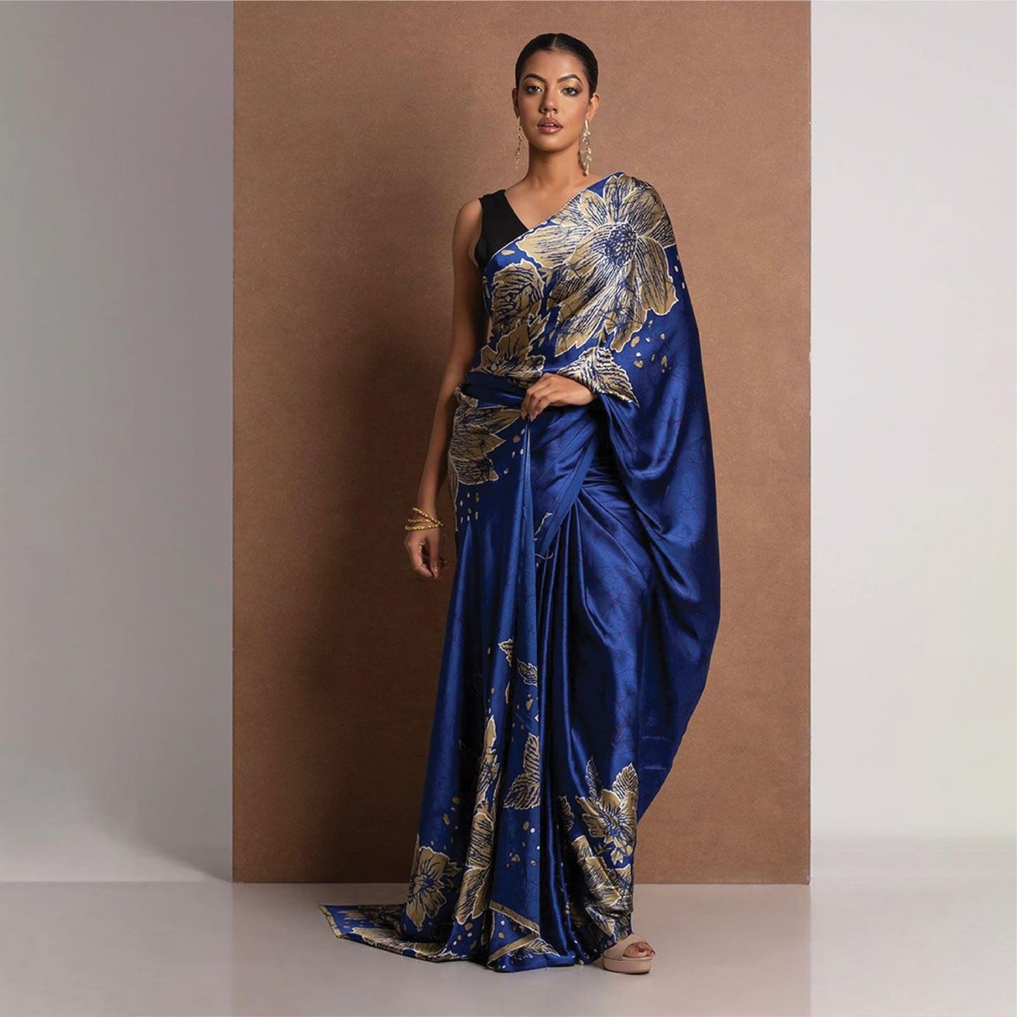 Gajji Modal silk- royal blue
