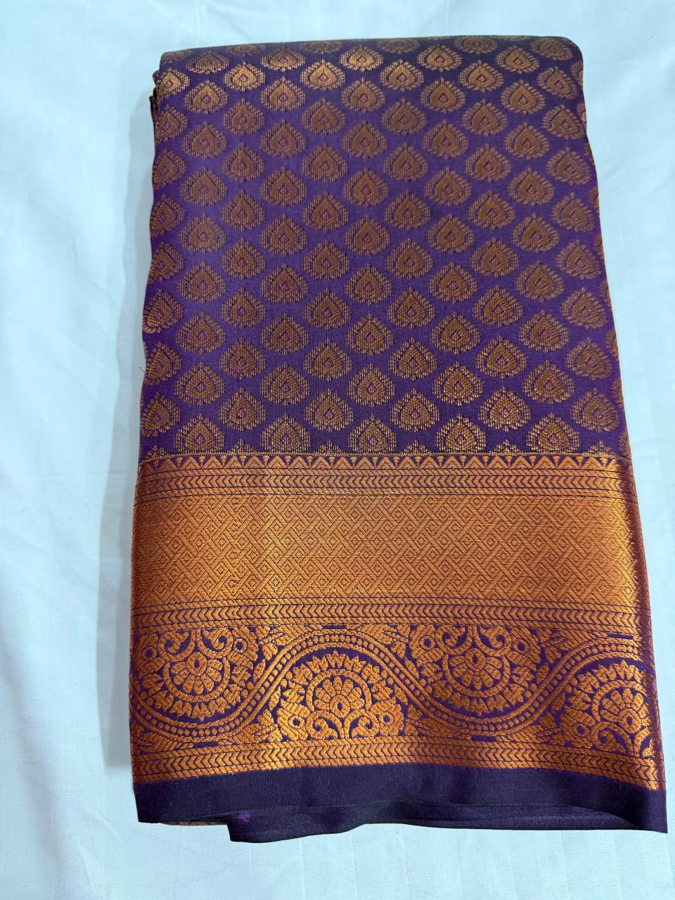 Pattu wedding/ Festival soft Silk Saree for Women- purple