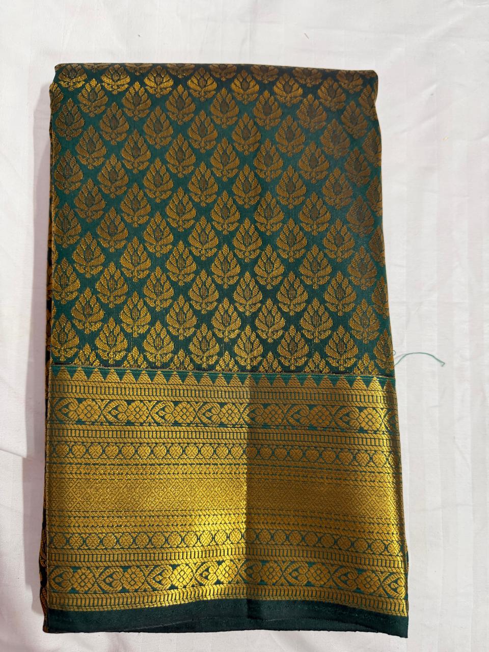 Pattu wedding/ Festival soft Silk Saree for Women- green