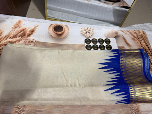 Synthetic Silk Saree - blue