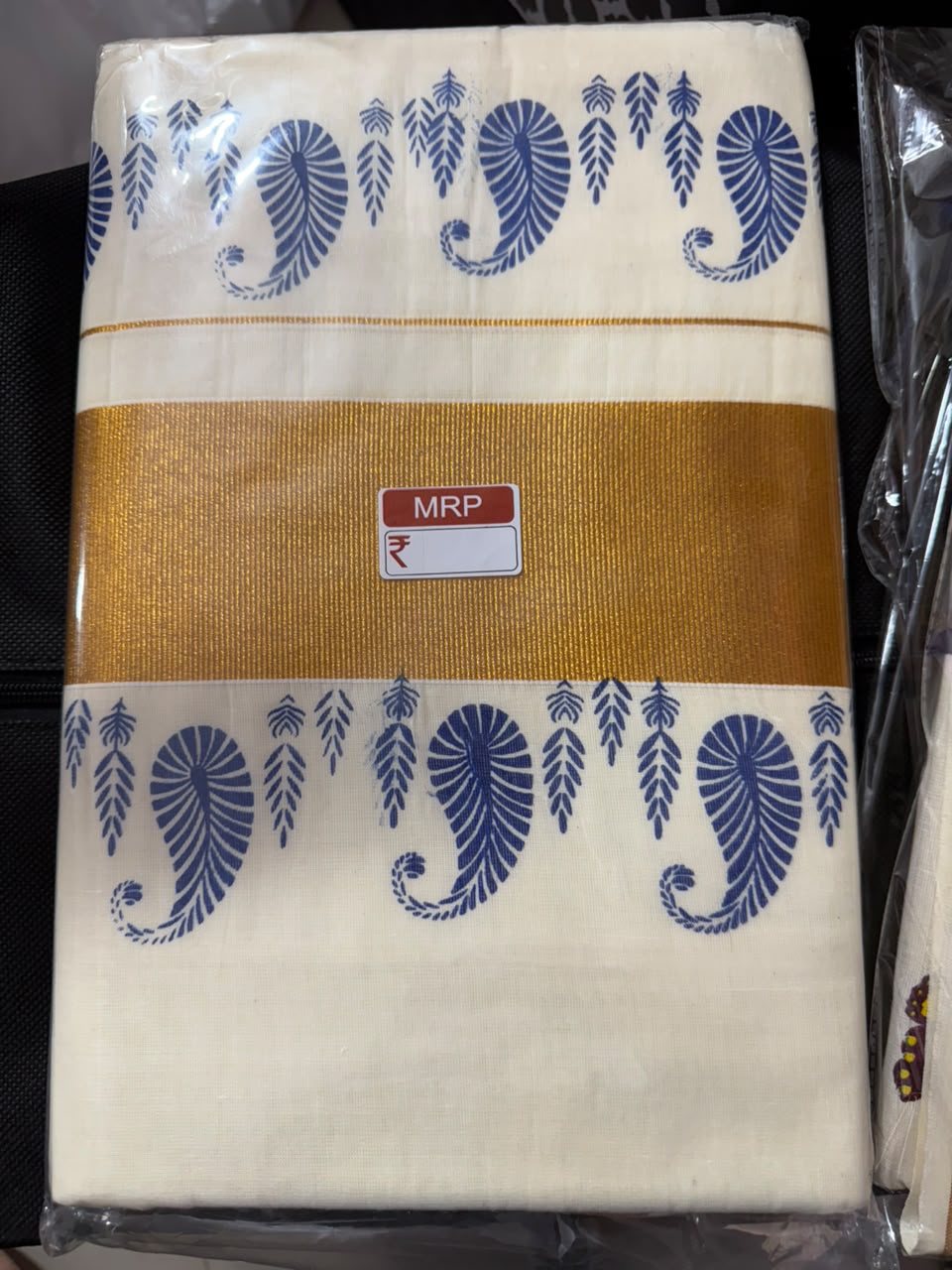 Kerala Cotton saree-mango design
