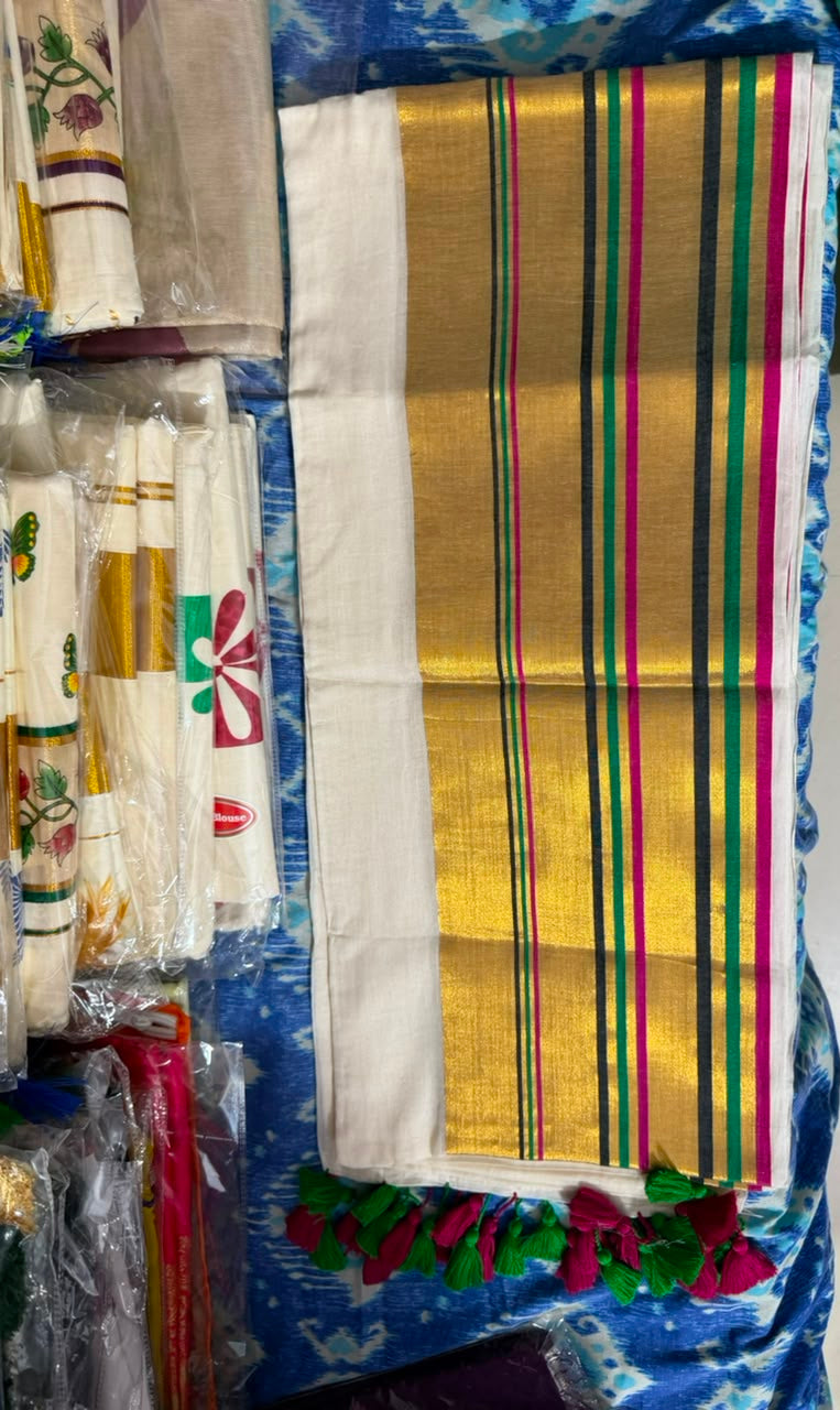 Onam special saree Mulcotton ~16