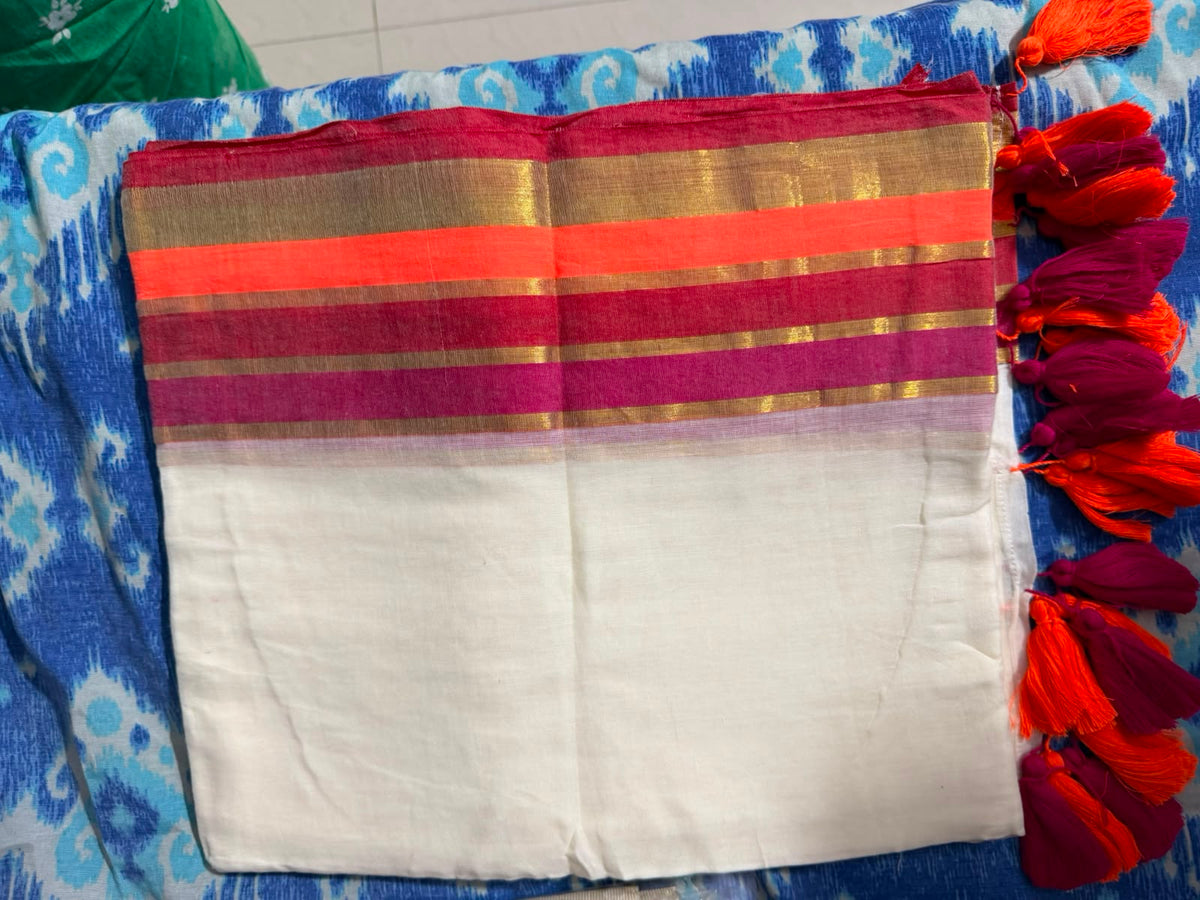 Onam special saree Mulcotton ~12