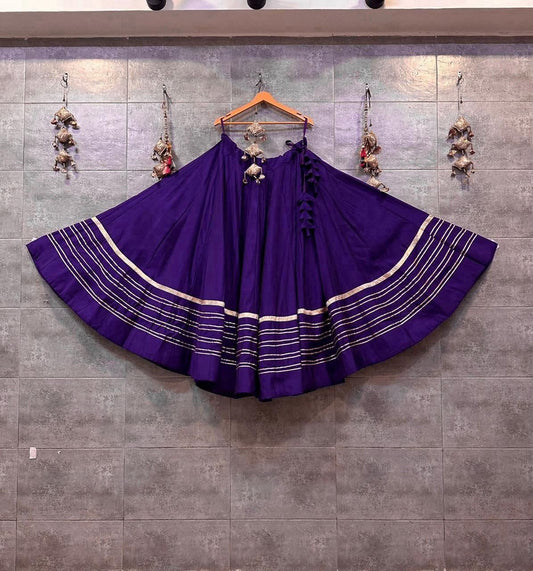 Garba Lengha with design -Blue