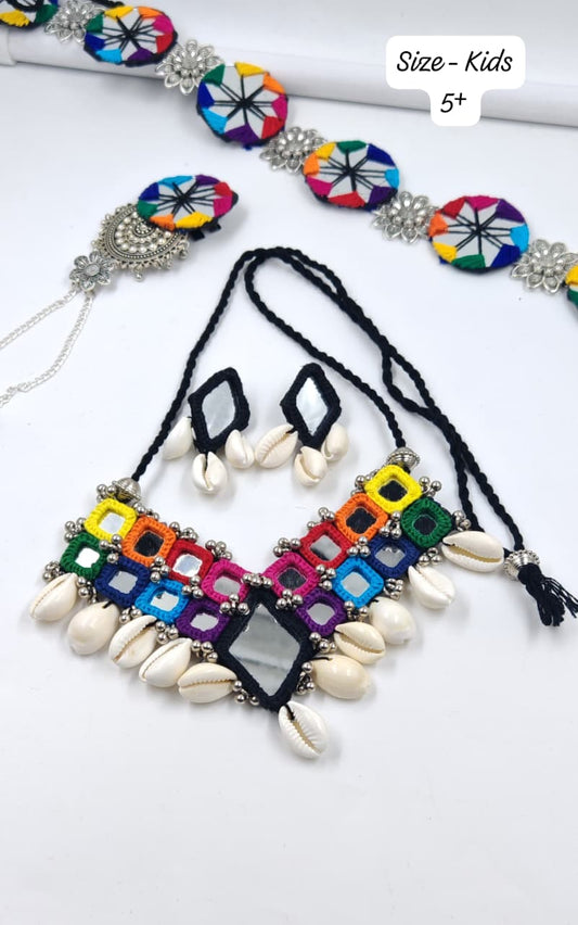 Garba Necklace miror for kids