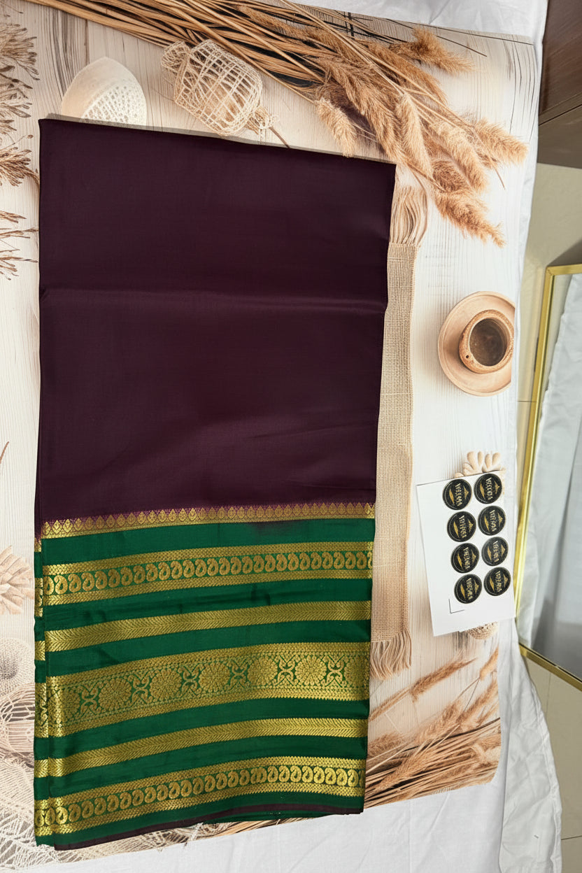Mysore Crepe silk Saree with Bentex Border