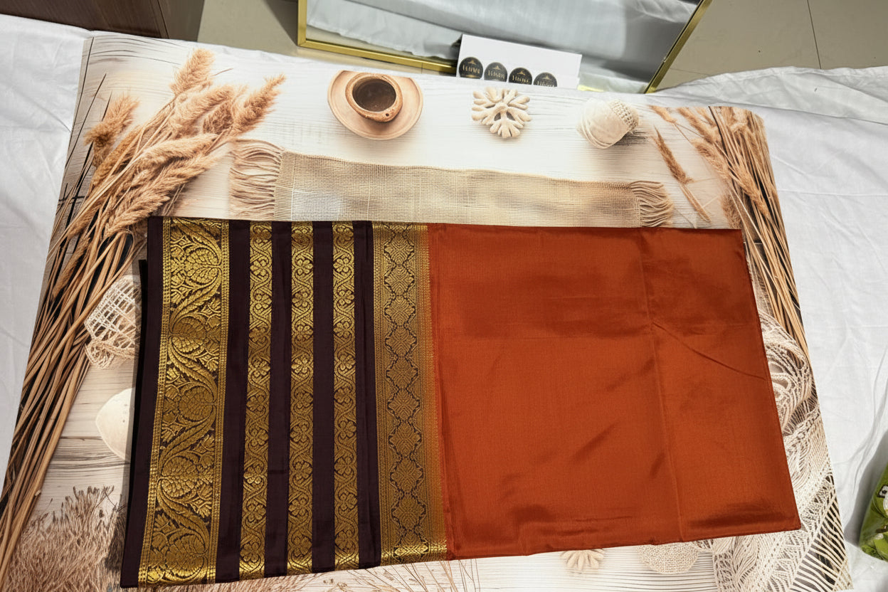Mysore Crepe silk Saree with Bentex Border