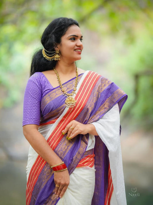 Onam special saree Mulcotton ~7