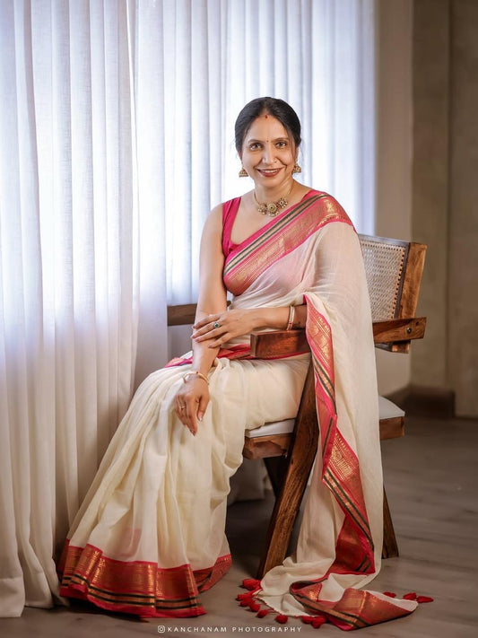 Onam special saree Mulcotton ~9