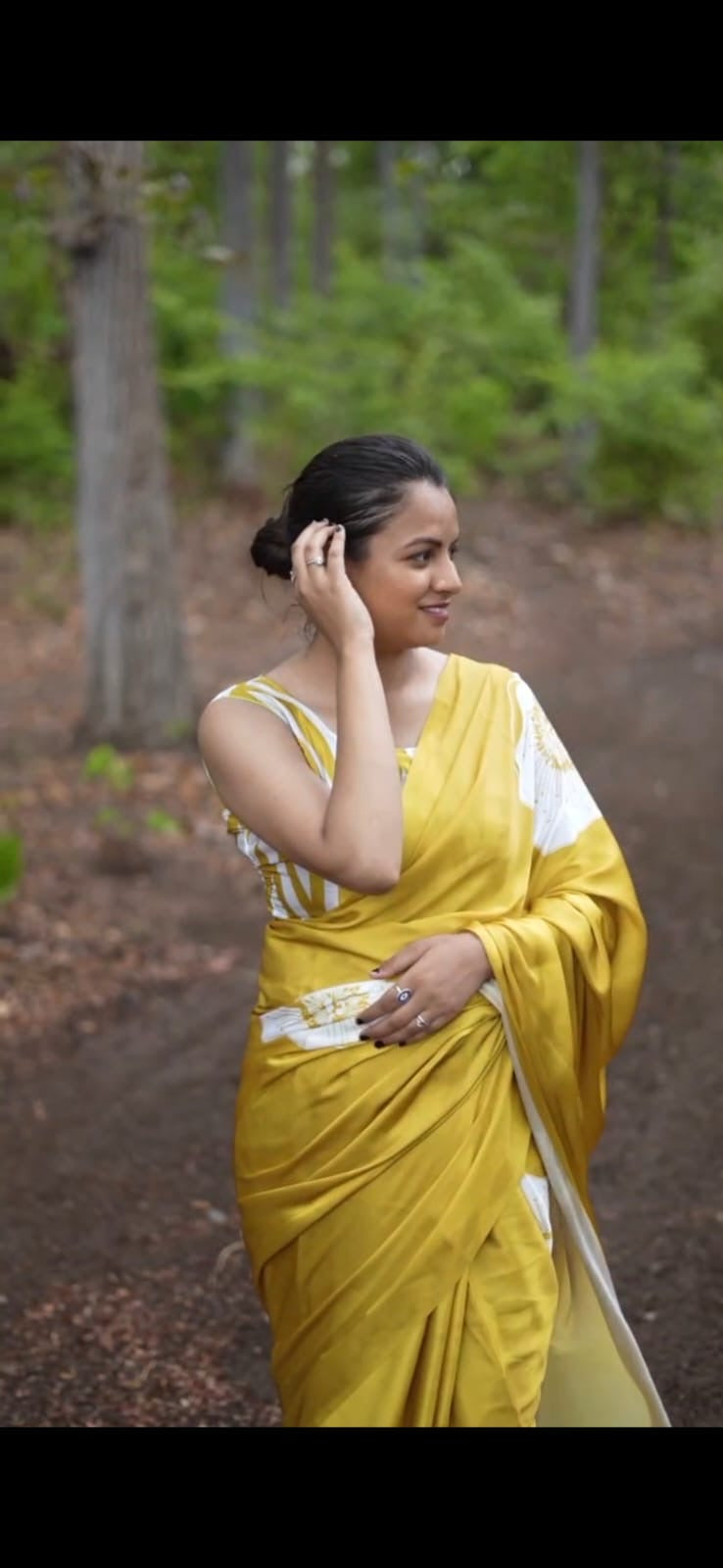 Gajji Modal silk- yellow