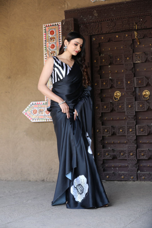 Gajji Modal silk- Black