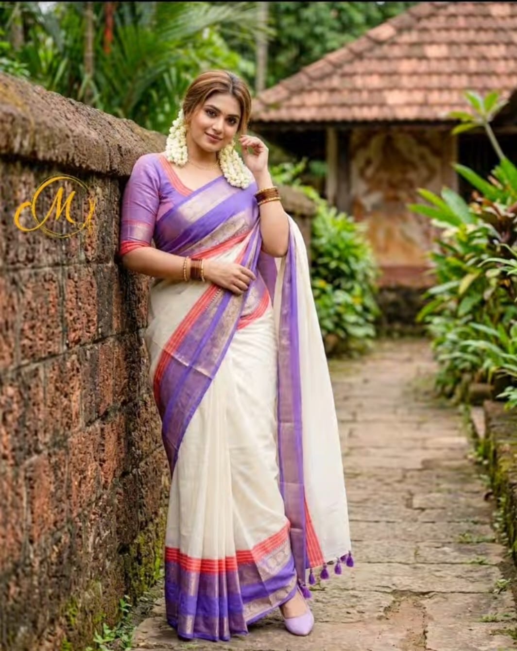 Onam special saree Mulcotton ~7