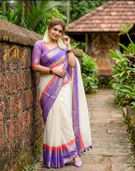 Onam special saree Mulcotton ~7